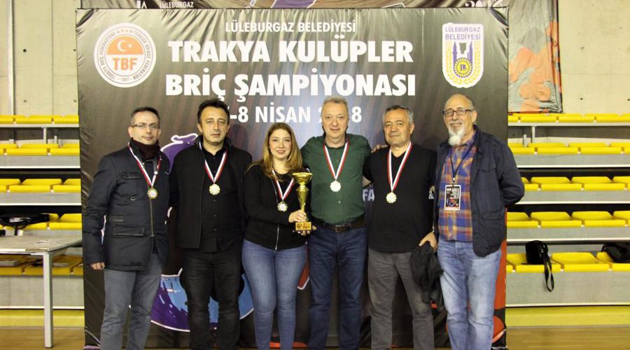 Trakya Kulüpler Briç Şampiyonası sona erdi