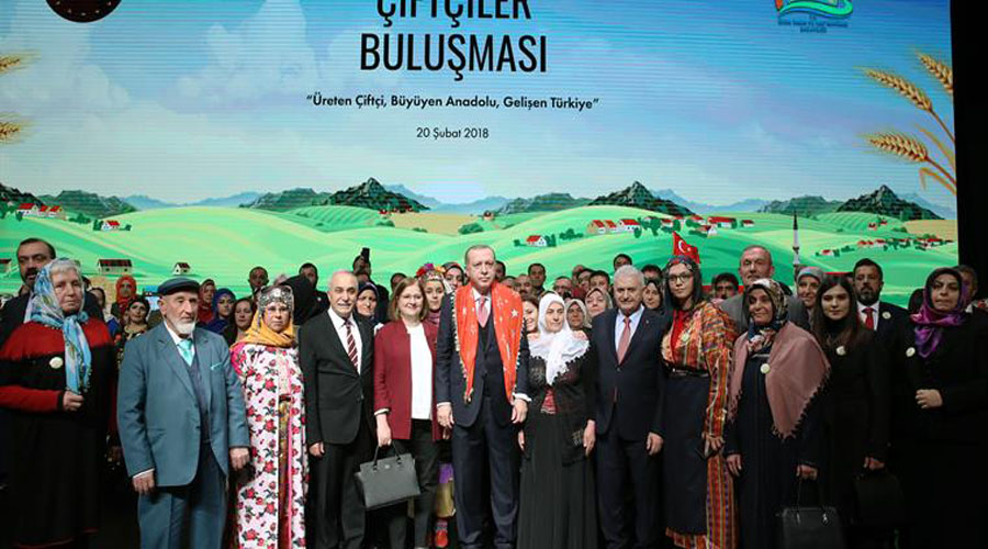 Tekirdağlı çiftçiler Cumhurbaşkanı Erdoğan ile buluştu