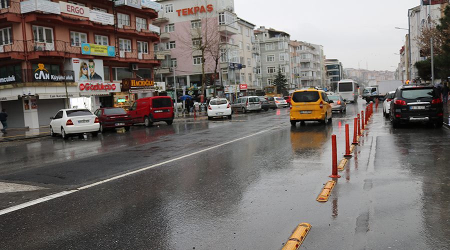 Caddenin çehresi de Çerkezköy gibi değişiyor