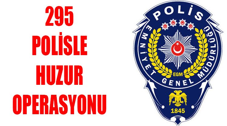 295 polisle huzur operasyonu