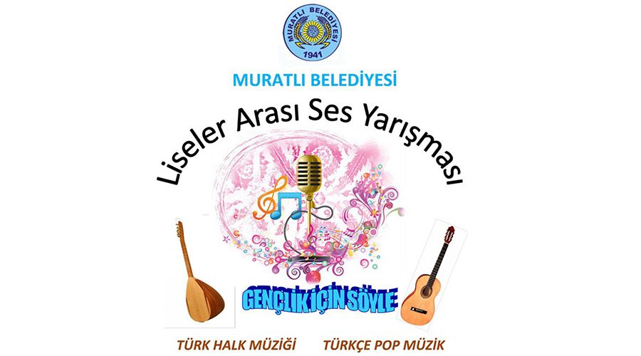 Muratlı Belediyesi Liseler arası Ses Yarışması düzenledi