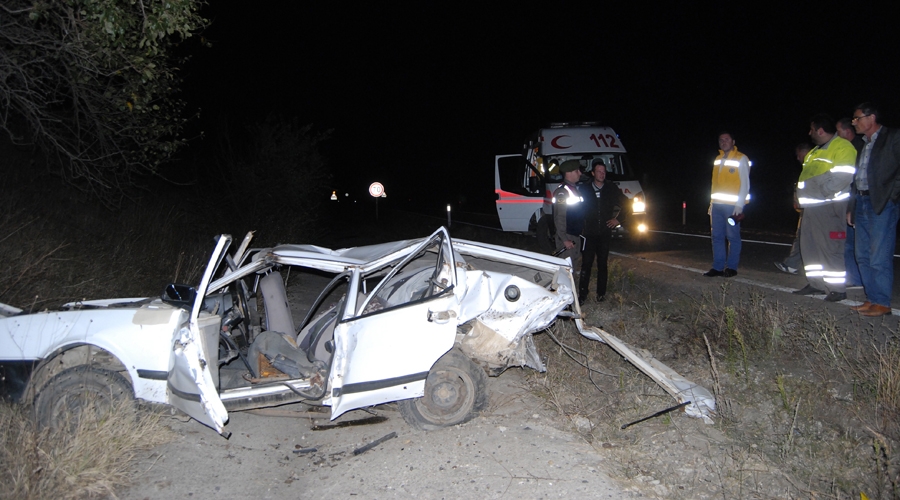  Malkara’da Korkunç Kaza; 1 Ölü 2 Yaralı