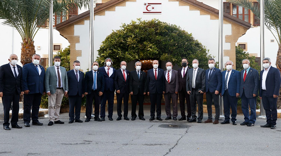 Cumhurbaşkanı Tatar, Türkiye Gazeteciler Federasyonu heyetini kabul etti