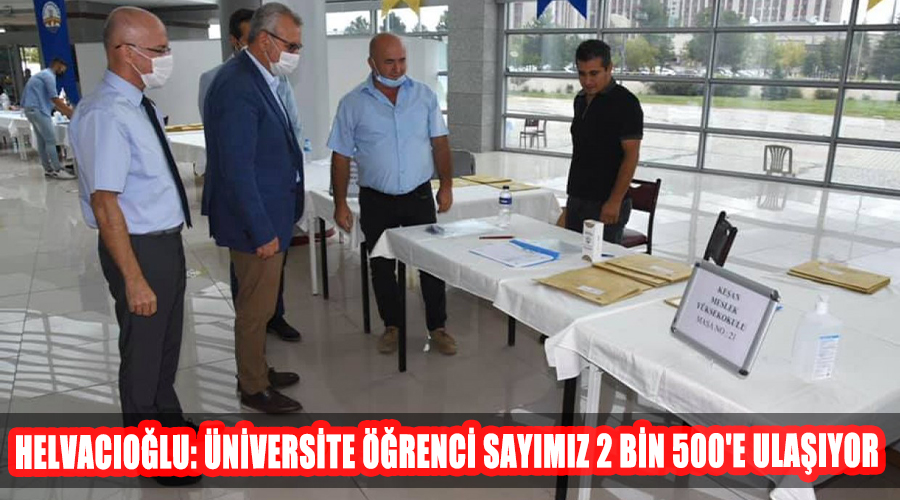 Helvacıoğlu: Üniversite öğrenci sayımız 2 bin 500