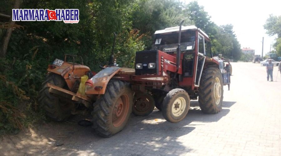 89 Yaşındaki Çiftçi Traktör Devrilince Yaralandı