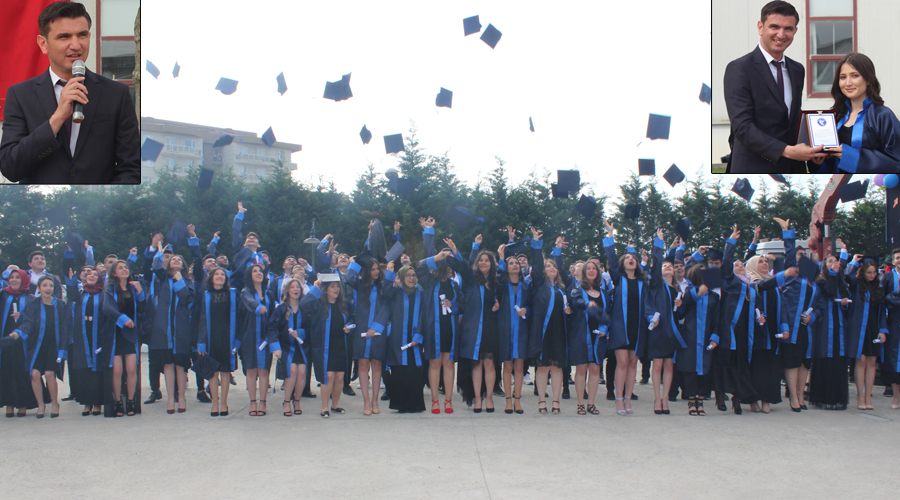 92 öğrenci mezuniyet heyecanı yaşadı