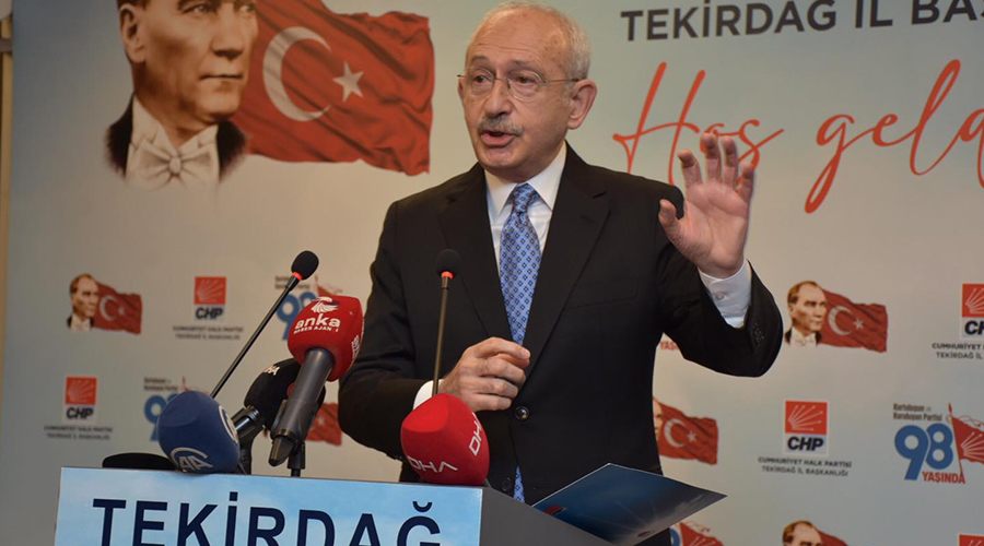 CHP Genel Başkanı Kılıçdaroğlu Tekirdağ